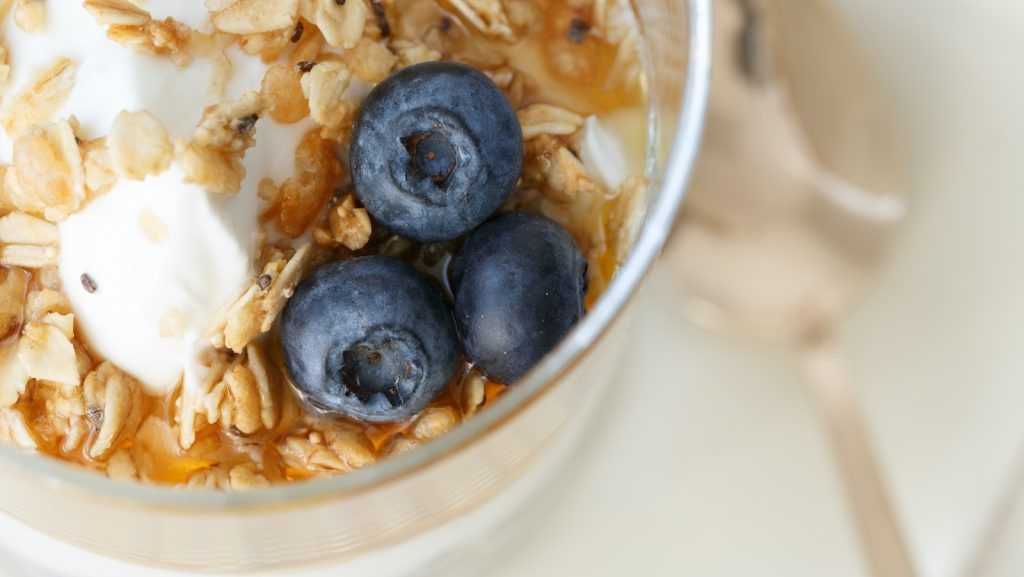 mirtilli nel porridge