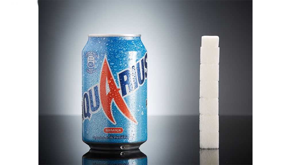 Cantidad de azúcar del Aquarius