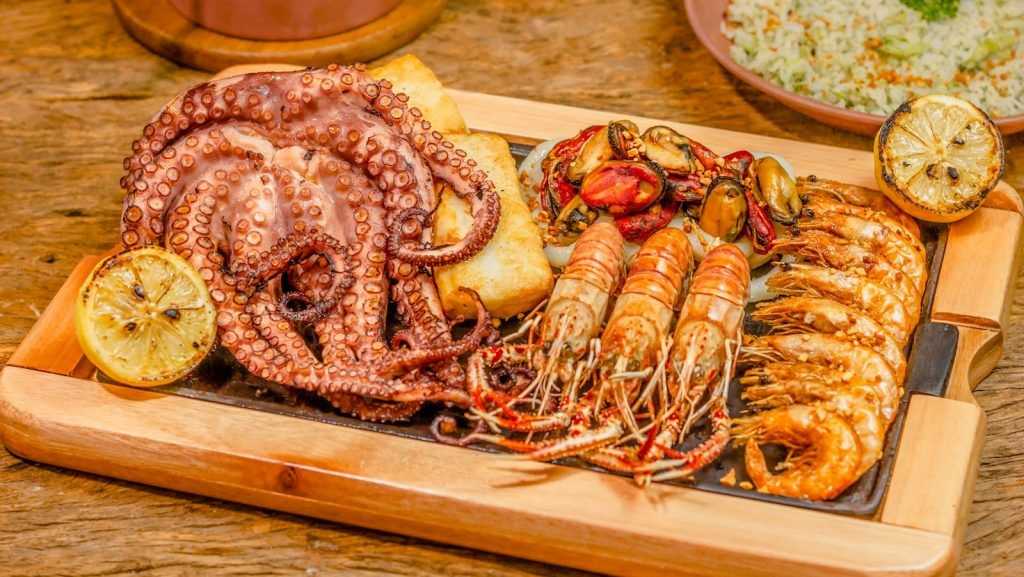 Marisco com mais e menos colesterol