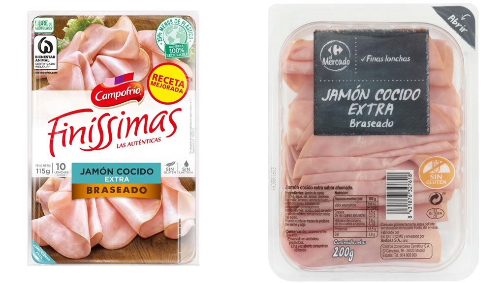 Jamón cocido braseado