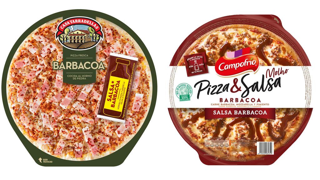 La pizza barbacoa tiene aroma de humo